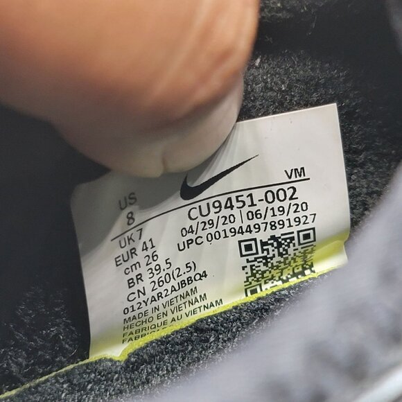 Nike Air Max Infinity Winter Mens 8 Triple Black Sneaker Shoes Casual CU9451-002 - Picture 7 of 13